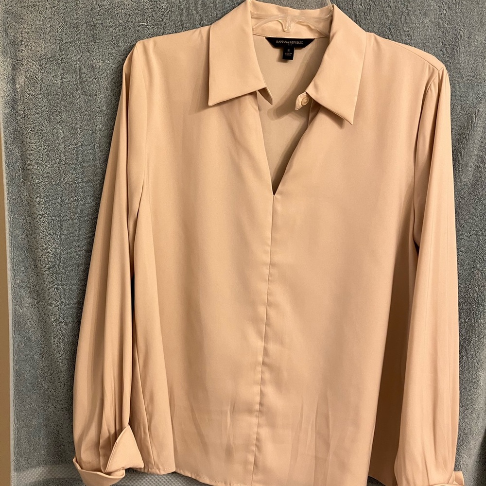 Silky long sleeve blouse, Banana Republic